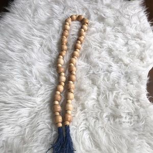 Wooden beaded garland